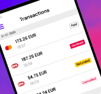 Rapyd App Transactions Screenshot